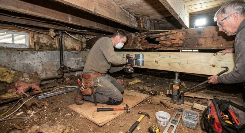 Basement Joist Repair in Kansas City, KS