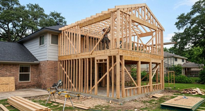 Building Addition Framing in Kansas City, KS