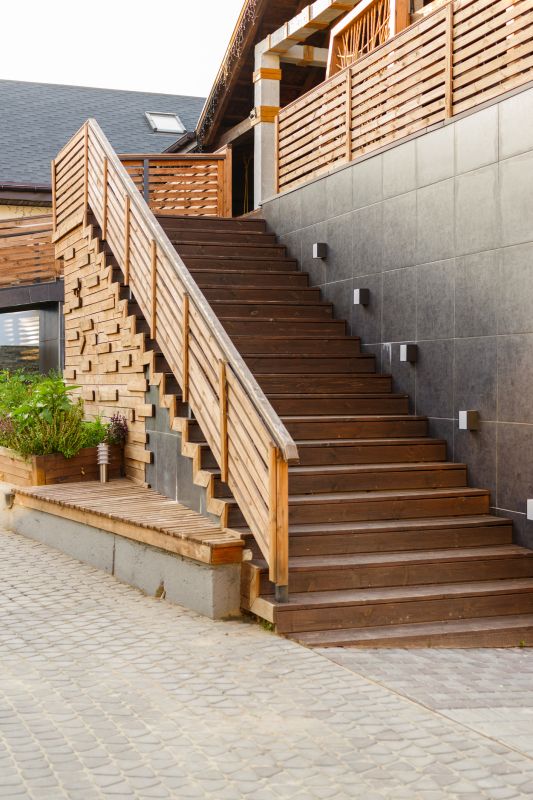 Curved Staircase Installation in Wilmington, NC