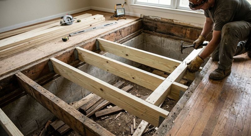 Floor Framing Replacement in Kansas City, KS