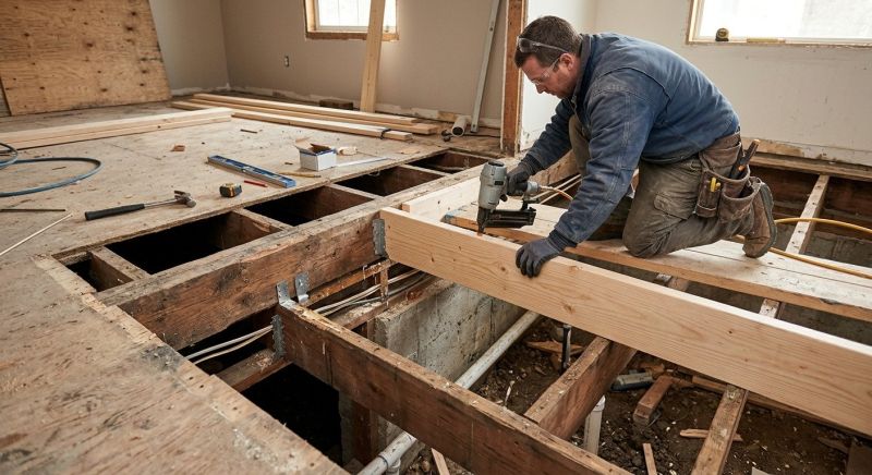 Floor Framing Replacement in Kansas City, KS