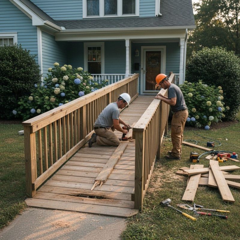 Handicap Ramp Construction in Wilmington, NC