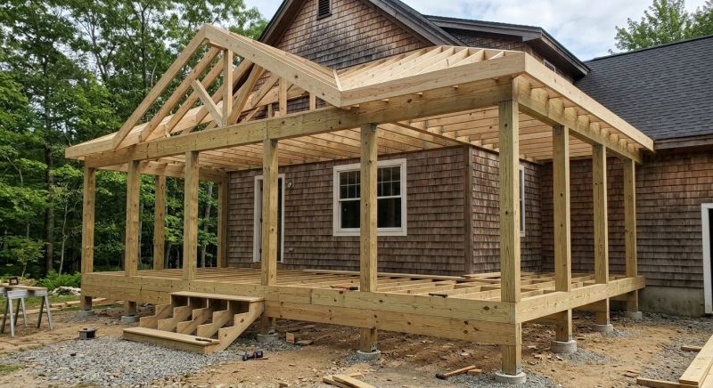 Porch Framing in Kansas City, KS