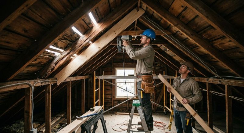 Roof Beam Repair in Kansas City, KS