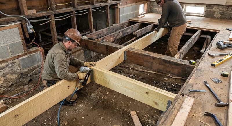 Subfloor Joist Replacement in Kansas City, KS